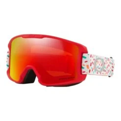 Oakley Line Miner S Red Granite Goggles With Prizm Snow Torch Iridium