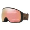 Ski Goggles Oakley Flight Tracker L Brown Habitat With Prizm Snow Rose Gold Iridium Lens