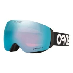 Oakley Flight Deck XM Ski Goggles Black White With Prizm Snow Sapphire Iridium Lens