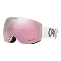 Oakley Flight Deck M Ski Goggles White Black With Prizm Snow Hi Pink Lens -Oakley Sales Store ok oo7064 93 003