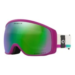 Oakley Flight Tracker M Purple Color Code Goggles With Prizm Snow Jade Iridium Lens