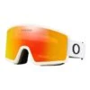 Oakley Target Line L Ski Goggles Matte White With Fire Iridium Lens