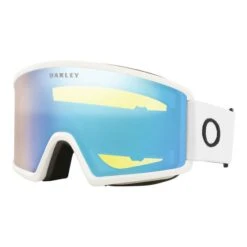 Oakley Target Line L Goggles Matte White With HI Yellow Iridium Lens