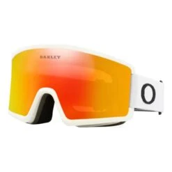 Oakley Target Line M Matte White Goggles With Fire Iridium Lenses