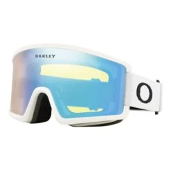 Oakley Target Line M Goggles Matte White With HI Yellow Iridium Lens